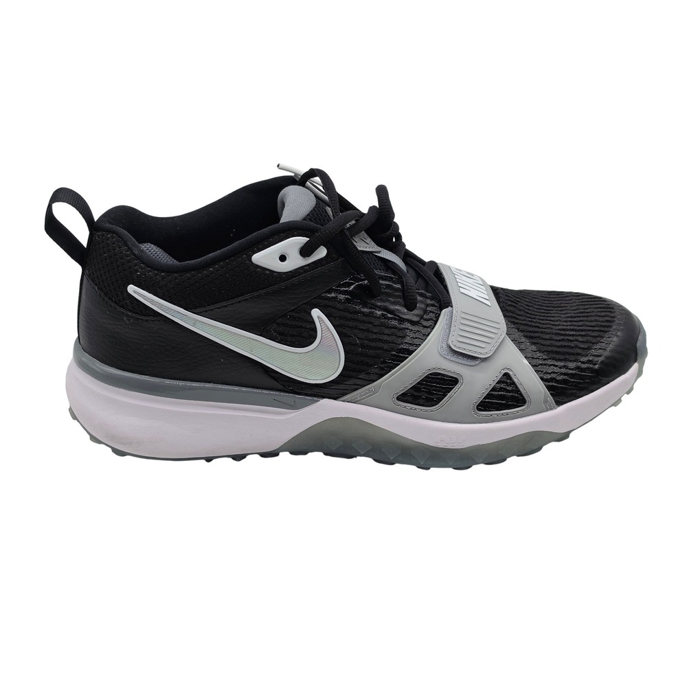 Nike Air Zoom Diamond Elite Turf Men 11 Black Gray Baseball Shoes FN4250-002